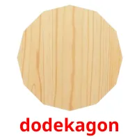 dodekagon cartões com imagens