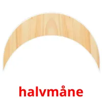 halvmåne cartões com imagens