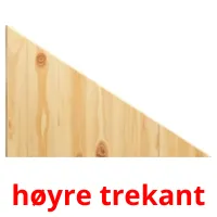 høyre trekant cartões com imagens