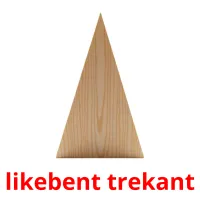 likebent trekant cartões com imagens