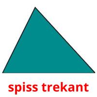 spiss trekant flashcards illustrate