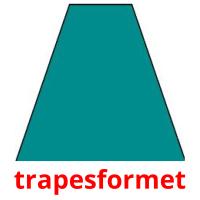 trapesformet picture flashcards