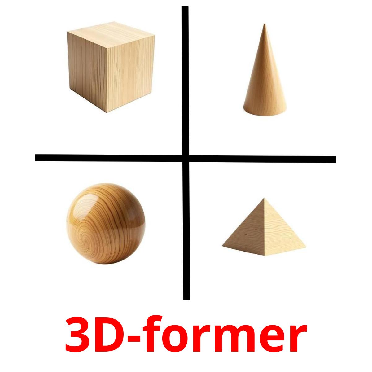 3D-former flashcards illustrate