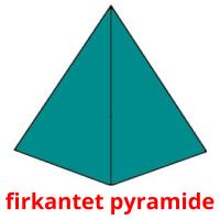 firkantet pyramide flashcards illustrate