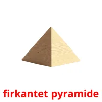 firkantet pyramide cartões com imagens