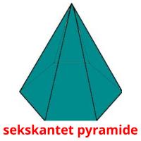 sekskantet pyramide flashcards illustrate