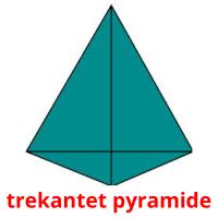 trekantet pyramide cartões com imagens