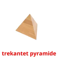 trekantet pyramide cartões com imagens