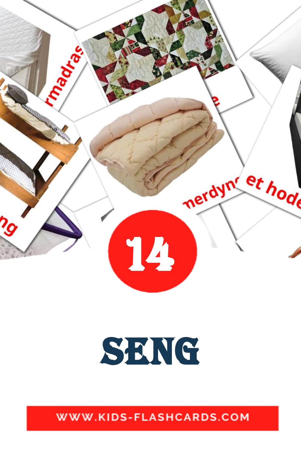Seng на норвежском для Детского Сада (15 карточек)