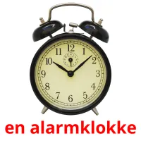 en alarmklokke Bildkarteikarten