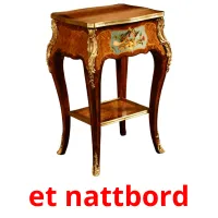 et nattbord Bildkarteikarten