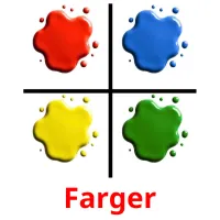 Farger flashcards illustrate