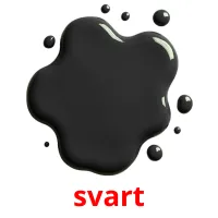 svart flashcards illustrate