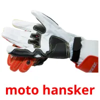 moto hansker cartões com imagens