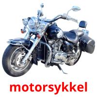 motorsykkel picture flashcards