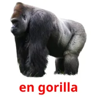 en gorilla cartões com imagens