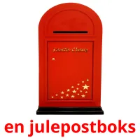 en julepostboks cartões com imagens