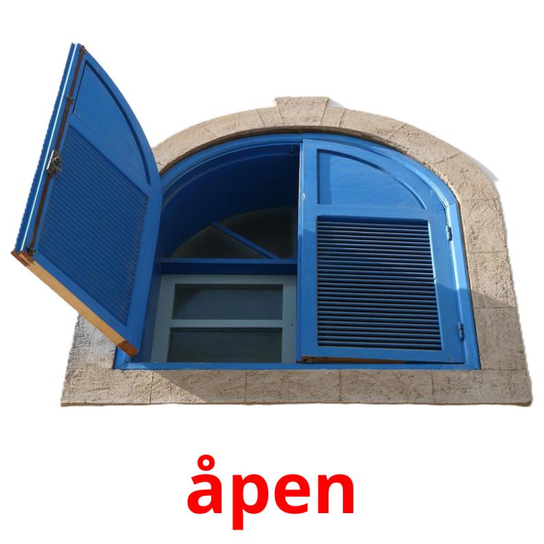 åpen picture flashcards