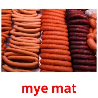 mye mat Bildkarteikarten