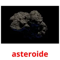 asteroide cartões com imagens