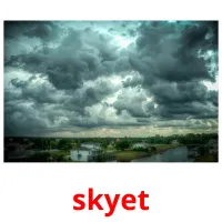 skyet cartões com imagens