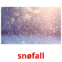 snøfall cartões com imagens