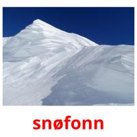 snøfonn picture flashcards
