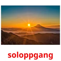 soloppgang cartões com imagens