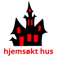 hjemsøkt hus cartões com imagens