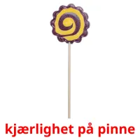 kjærlighet på pinne cartões com imagens