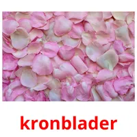 kronblader cartões com imagens