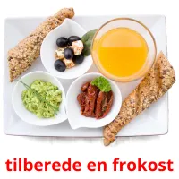 tilberede en frokost cartões com imagens