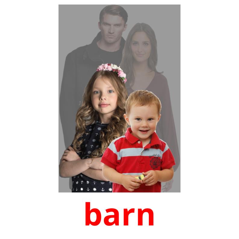 barn picture flashcards
