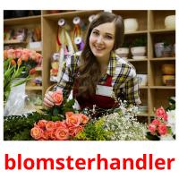 blomsterhandler picture flashcards