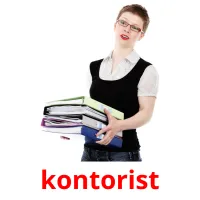 kontorist cartões com imagens