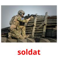 soldat cartões com imagens