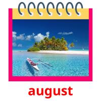 august flashcards illustrate