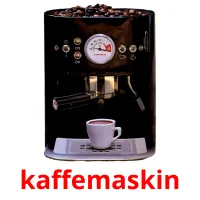 kaffemaskin cartões com imagens