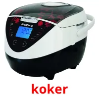 koker cartões com imagens