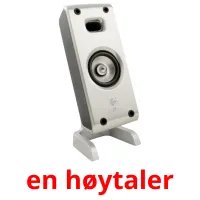 en høytaler cartões com imagens