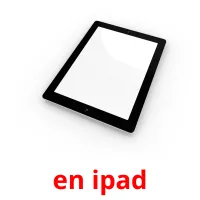 en ipad cartões com imagens