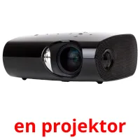 en projektor cartões com imagens