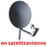 en satelittantenne cartões com imagens