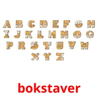 bokstaver cartões com imagens