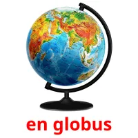 en globus cartões com imagens