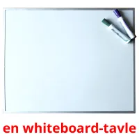 en whiteboard-tavle cartões com imagens