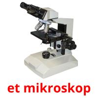 et mikroskop Tarjetas didacticas