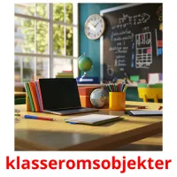 klasseromsobjekter kuvakortit
