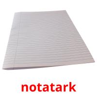 notatark picture flashcards