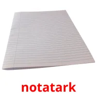 notatark cartões com imagens